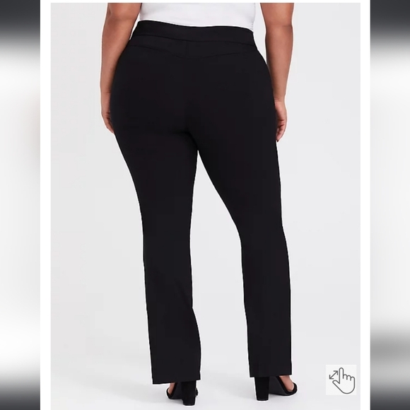 NWT Torrid Studio Standard Millennium Stretch Straight Leg Pants Black Size 12 - Picture 3 of 10